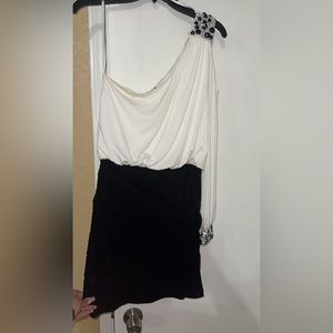 Black & White Prom Dress, Size M